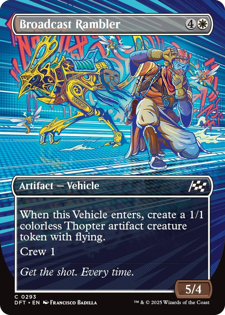 Image for Broadcast Rambler (Borderless) (293) (Aetherdrift) - Magic: The Gathering