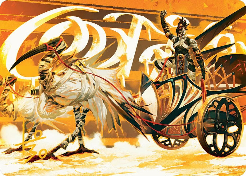 Skyseer's Chariot Art Card (Gold-Stamped Signature) (35) (Art Series: Aetherdrift)