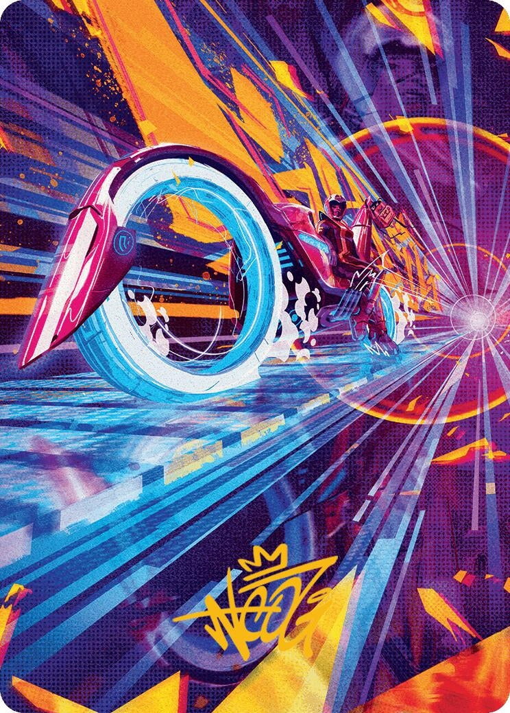 Spotcycle Scouter Art Card (Gold-Stamped Signature) (37) (Art Series: Aetherdrift)