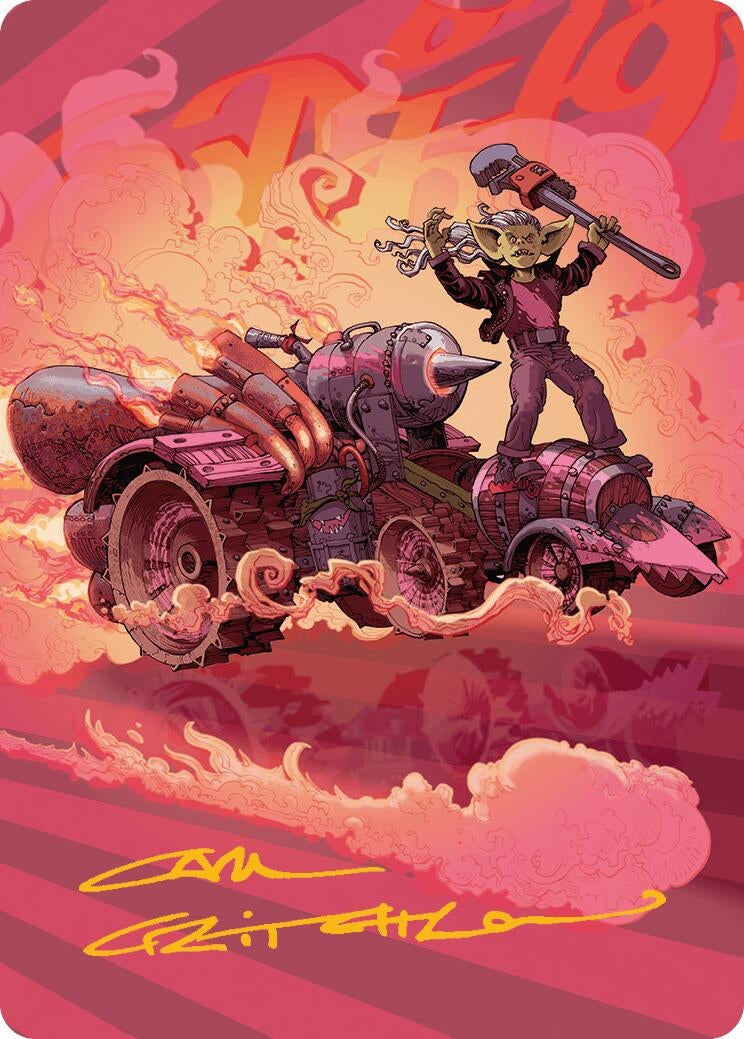 Burner Rocket Art Card (Gold-Stamped Signature) (41) (Art Series: Aetherdrift)