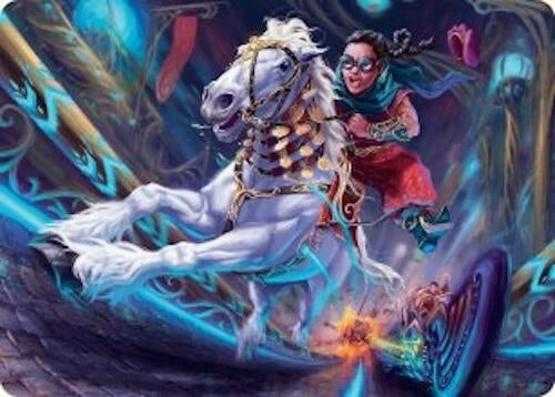 Gilded Ghoda Art Card (34) (Art Series: Aetherdrift)