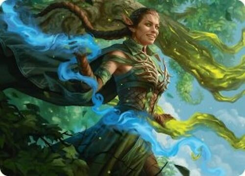Nissa, Worldsoul Speaker Art Card (31) (Art Series: Aetherdrift)