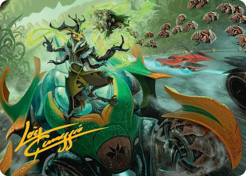 Aatchik, Emerald Radian Art Card (15/54) (Gold-Stamped Signature) (15) (Art Series: Aetherdrift)