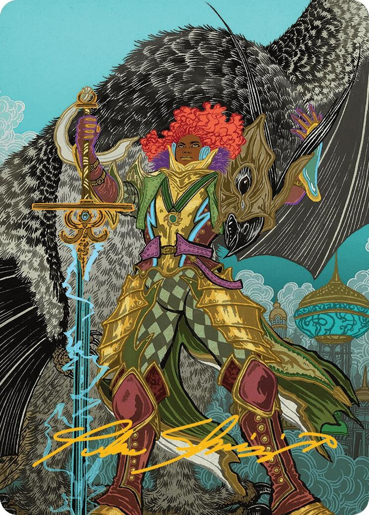 Caradora, Heart of Alacria Art Card (3/54) (Gold-Stamped Signature) (3) (Art Series: Aetherdrift)