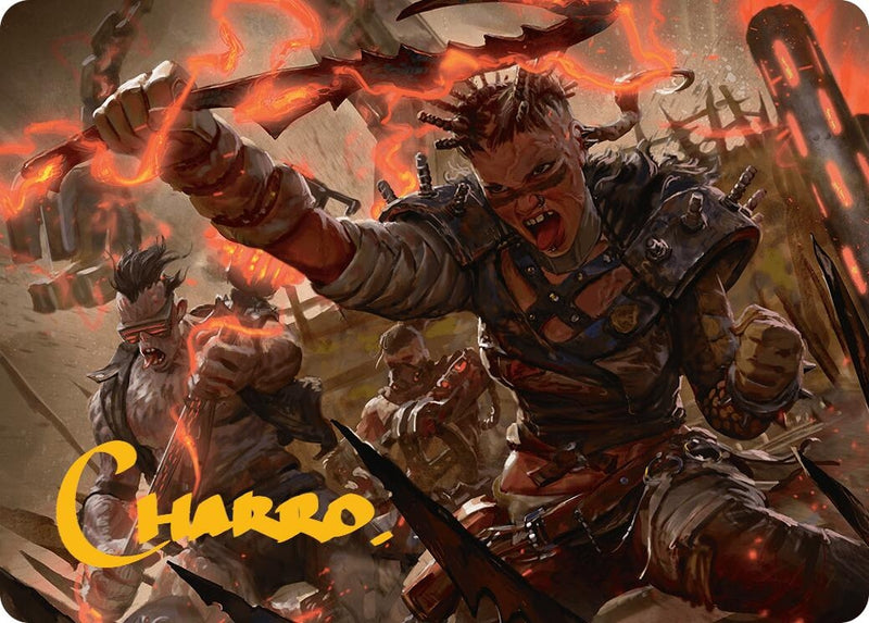 Far Fortune, End Boss Art Card (11/54) (Gold-Stamped Signature) (11) (Art Series: Aetherdrift)