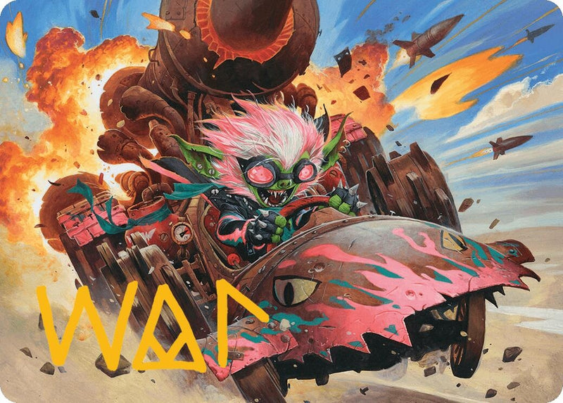 Redshift, Rocketeer Chief Art Card (Gold-Stamped Signature) (13) (Art Series: Aetherdrift)