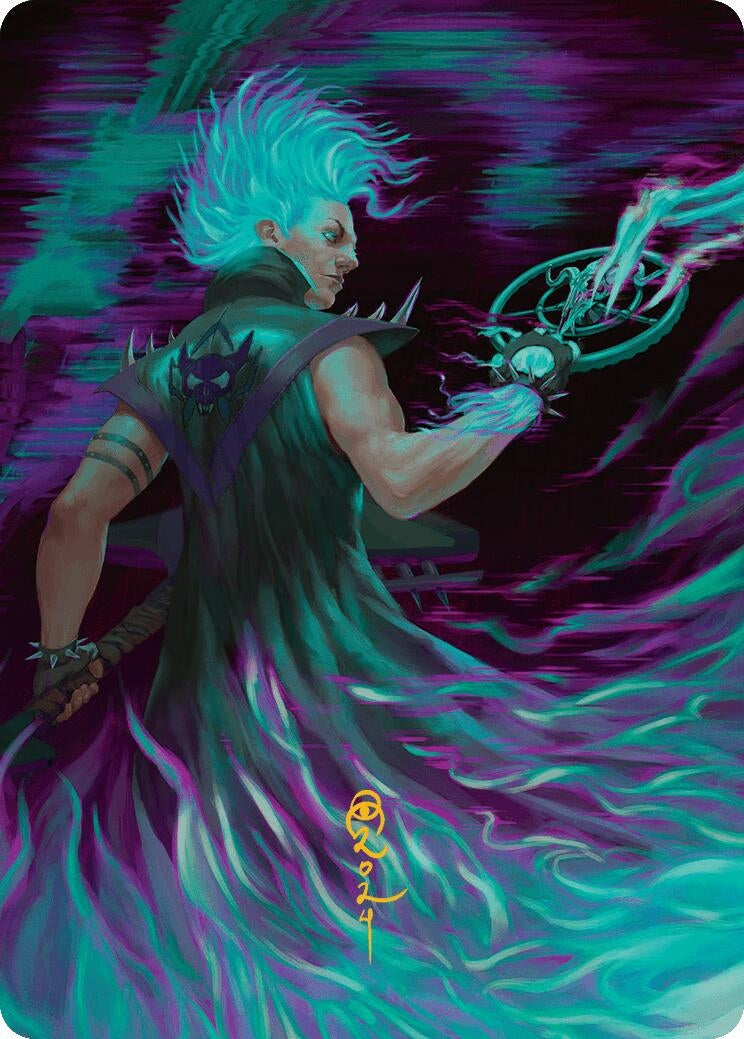 Winter, Cursed Rider Art Card (Gold-Stamped Signature) (7) (Art Series: Aetherdrift)
