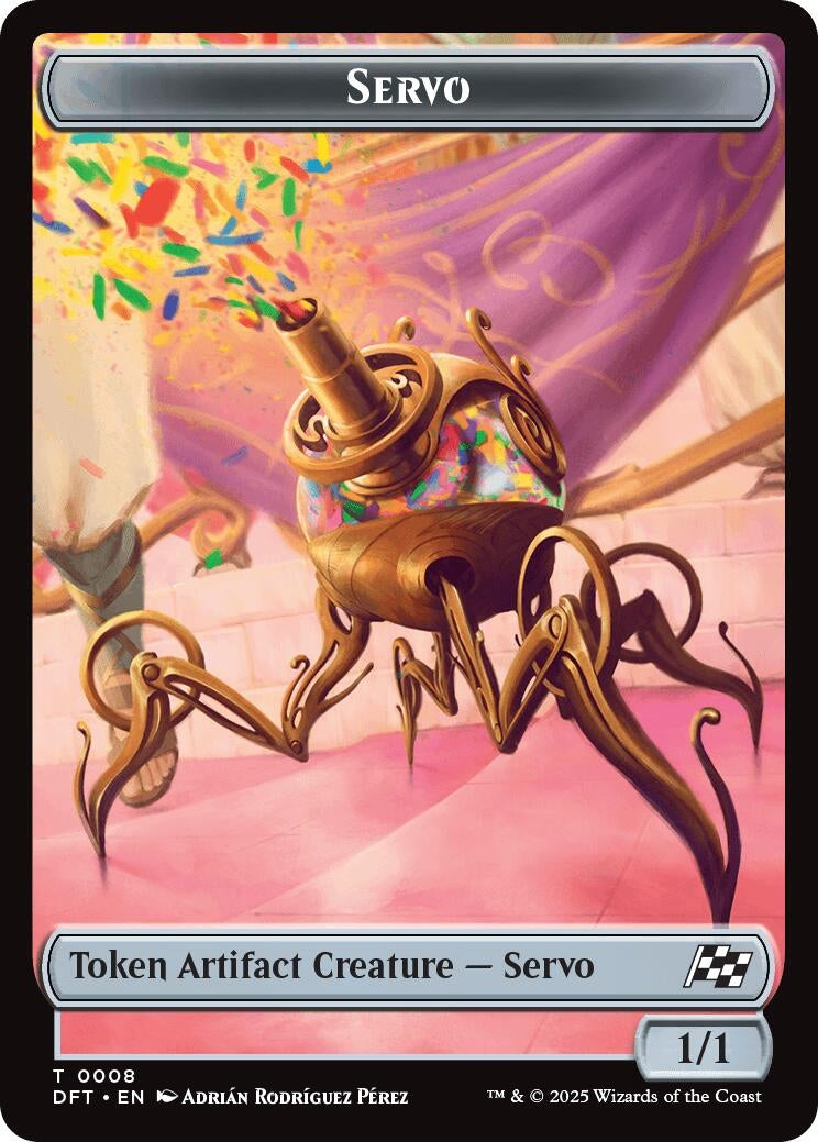Servo // Thopter (0009) Double-Sided Token (8 // 9) (Aetherdrift)