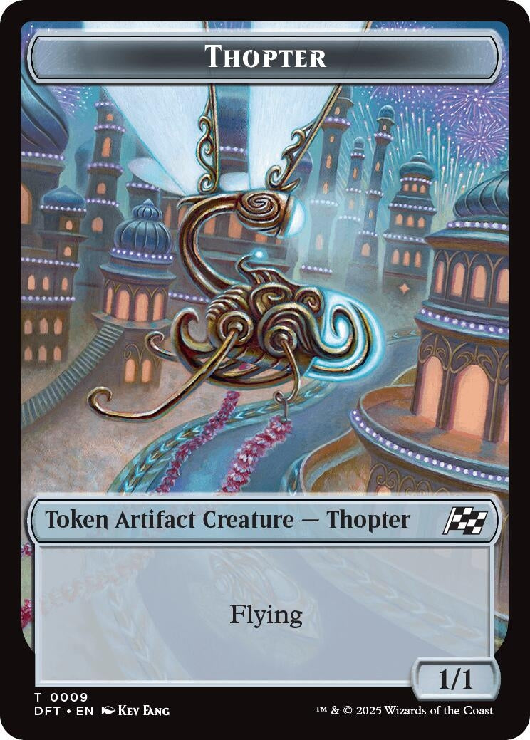 Thopter (0009) // Treasure Double-Sided Token (9 // 11) (Aetherdrift)