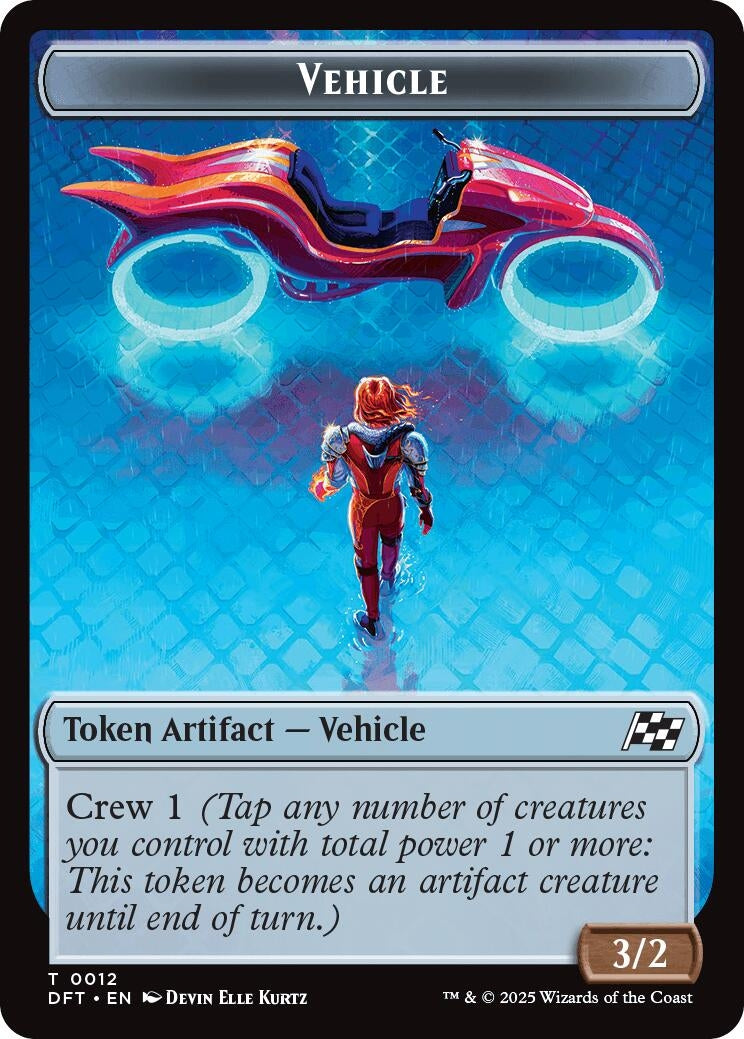 Vehicle // Pilot Double-Sided Token (12 // 1) (Aetherdrift)
