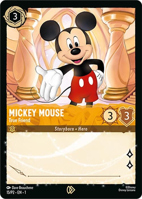 Mickey Mouse - True Friend (15) (Disney Lorcana Promo Cards)