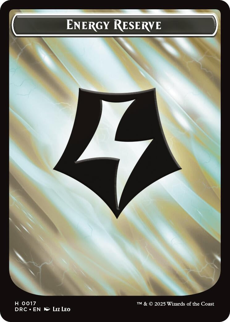 Energy Reserve // Energy Reserve Double-Sided Token (17) (Commander: Aetherdrift)
