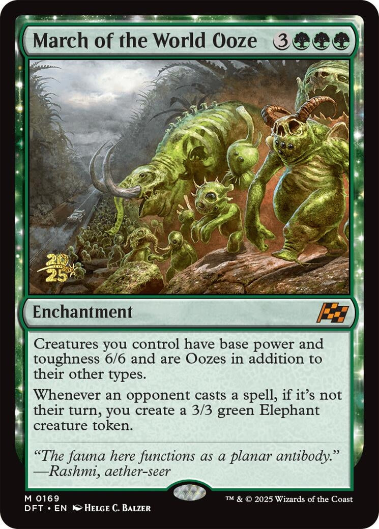 March of the World Ooze (169) (Prerelease Cards)
