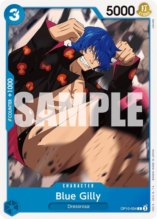 Image for Blue Gilly (OP10-054) (Royal Blood) - One Piece Card Game