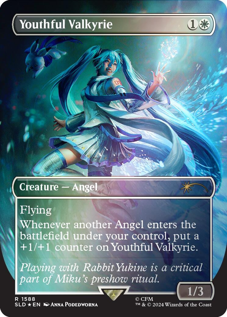 Youthful Valkyrie (Rainbow Foil) (1588) (Secret Lair Drop Series)