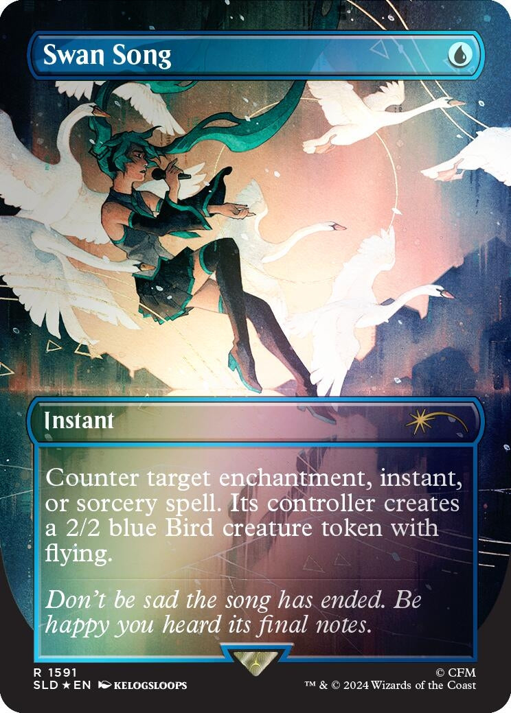 Swan Song (1591) (Rainbow Foil) (1591) (Secret Lair Drop Series)