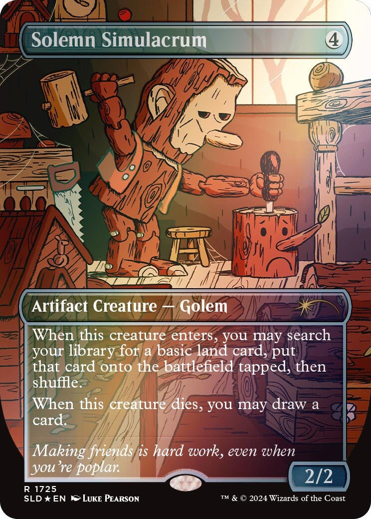 Solemn Simulacrum (1725) (Rainbow Foil) (1725) (Secret Lair Drop Series)