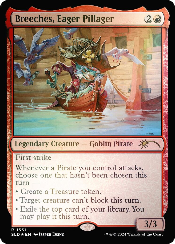 Breeches, Eager Pillager (Rainbow Foil) (1551) (Secret Lair Drop Series)