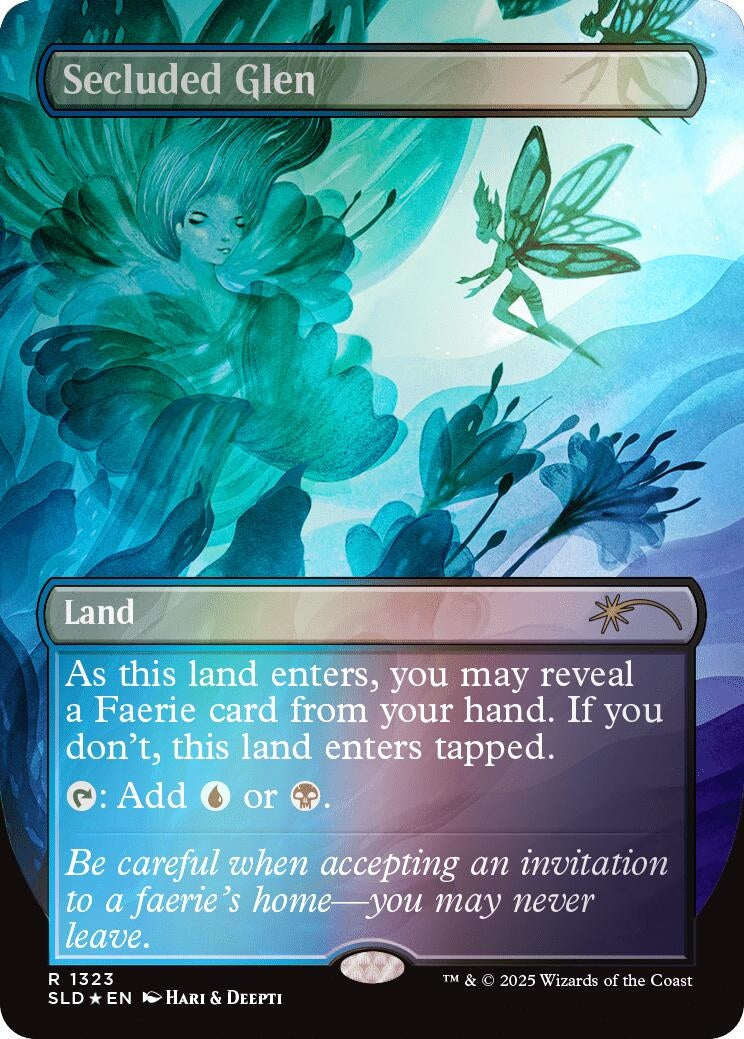 Secluded Glen (Rainbow Foil) (1323) (Secret Lair Drop Series)