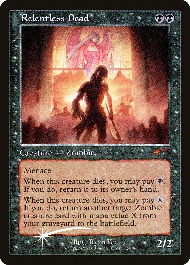 Relentless Dead (Retro Frame) (850) (Secret Lair Drop Series)