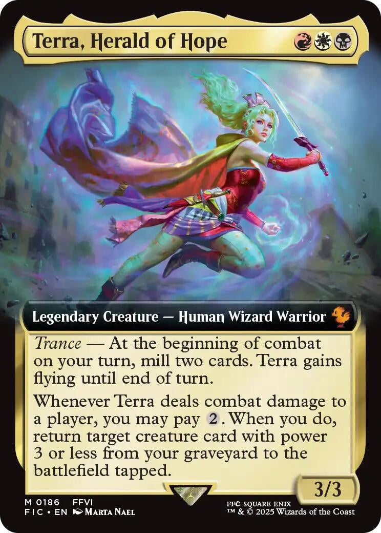 Terra, Herald of Hope (Extended Art) (186) (Commander: FINAL FANTASY)