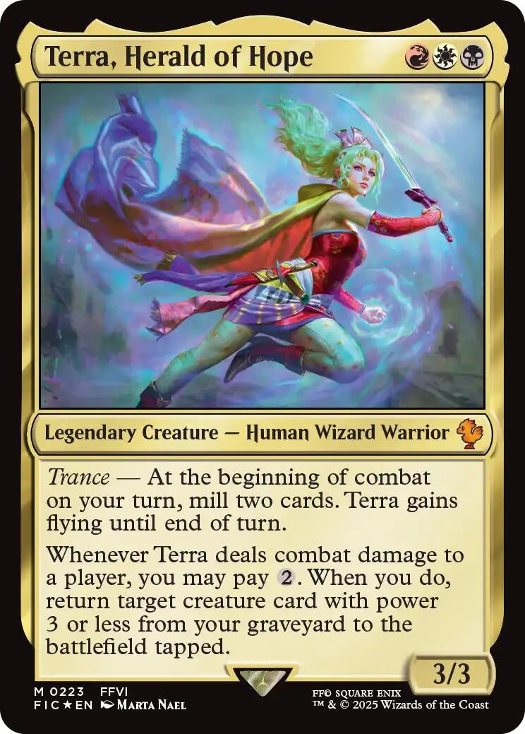 Terra, Herald of Hope (Surge Foil) (223) (Commander: FINAL FANTASY)