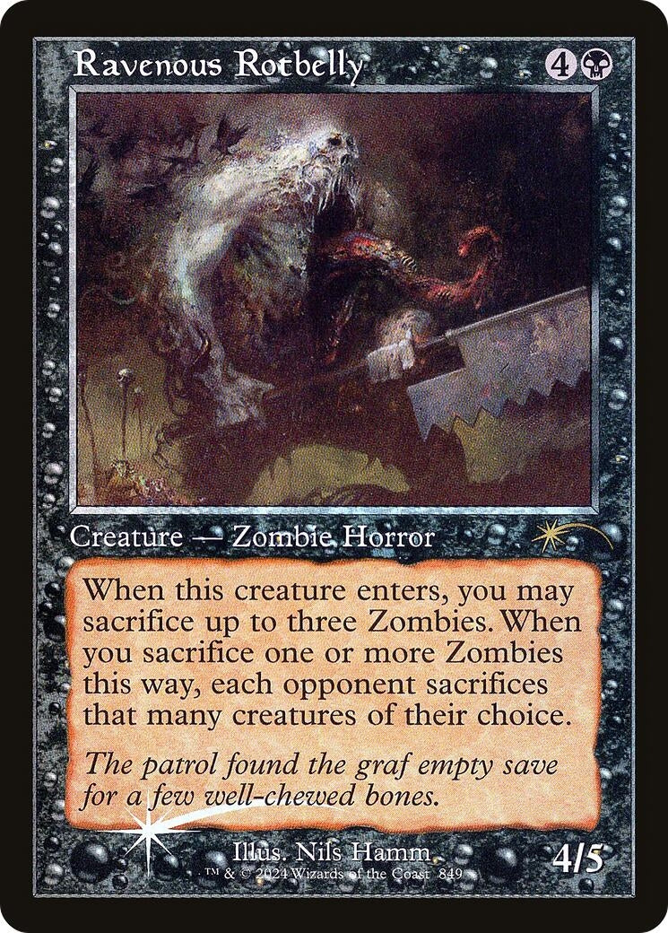 Ravenous Rotbelly (Retro Frame) (849) (Secret Lair Drop Series)