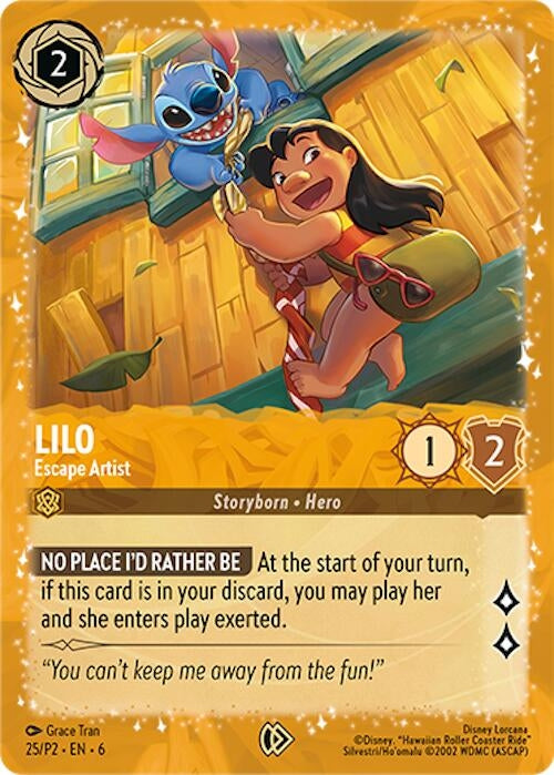 Lilo - Escape Artist (25) (Disney Lorcana Promo Cards)