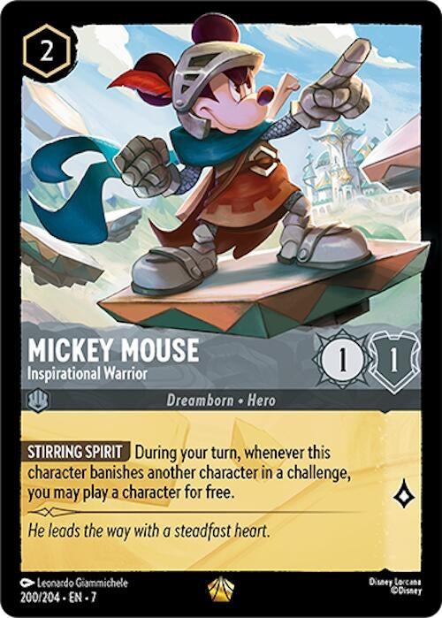 Mickey Mouse - Inspirational Warrior (200/204) (Archazia's Island)