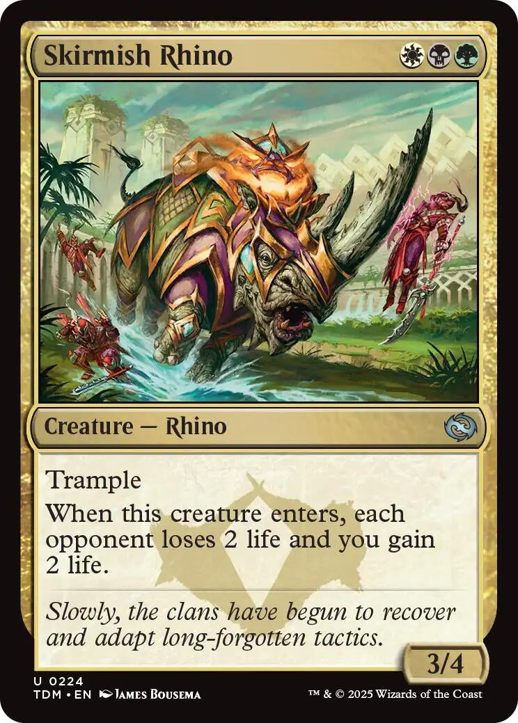 Skirmish Rhino (224) (Tarkir: Dragonstorm) (TDM)