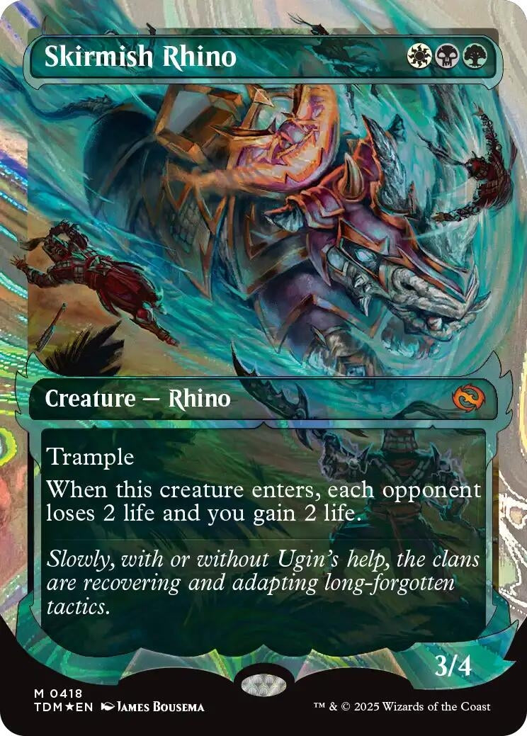 Skirmish Rhino (Showcase) (Halo Foil) (418) (Tarkir: Dragonstorm)