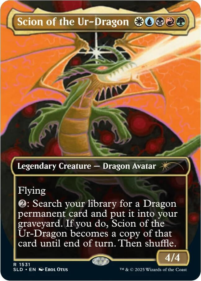 Scion of the Ur-Dragon (Rainbow Foil) (1531) (Secret Lair Drop Series)