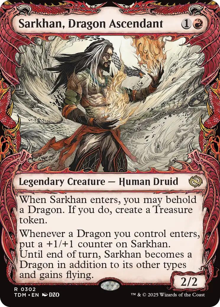 Sarkhan, Dragon Ascendant (0302) (Showcase) (302) (Tarkir: Dragonstorm) (TDM)