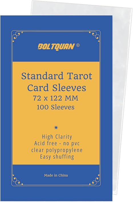 Standard Tarot Card Sleeves 72 x 122 MM