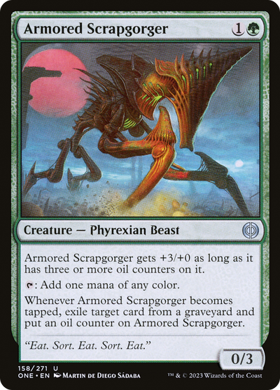 Armored Scrapgorger (ONE-158) - Phyrexia: All Will Be One Foil