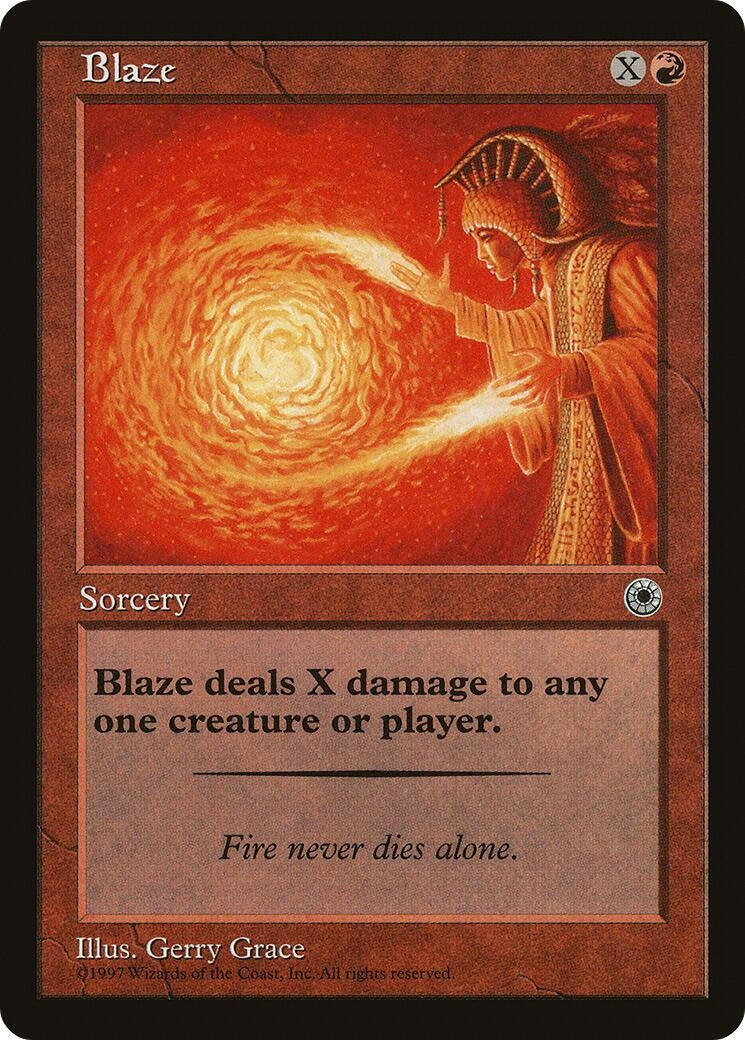 Blaze (Flavor Text) (Portal)