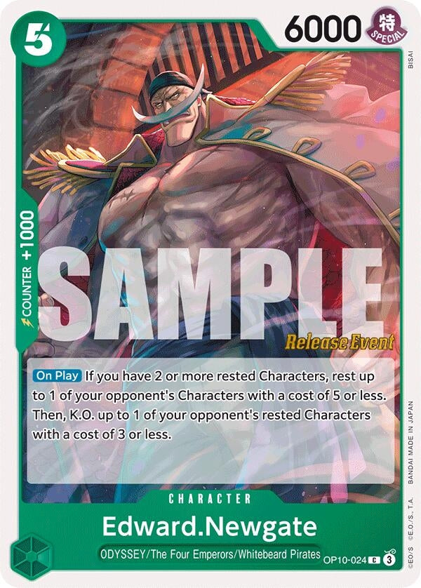 Image for Edward.Newgate (OP10-024) (Royal Blood Release Event Cards) - One Piece Card Game