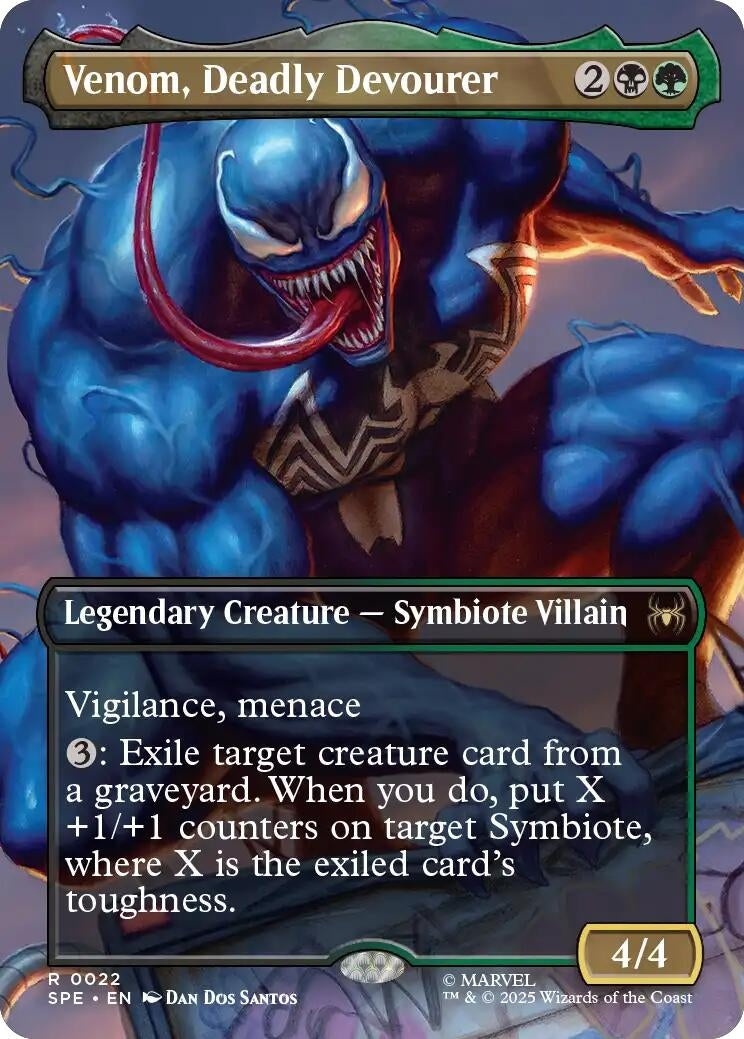 Image for Venom, Deadly Devourer (Borderless) (22) - Magic: The Gathering