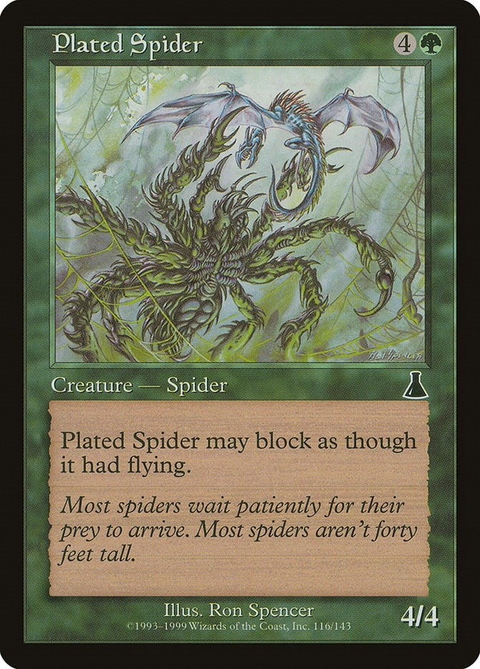 Plated Spider (116) (Urza's Destiny)
