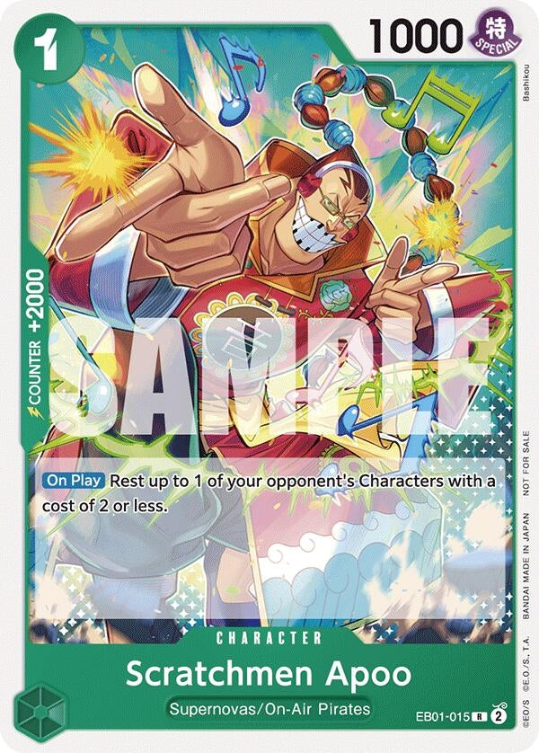 Image for Scratchmen Apoo (Tournament Pack 2025 Vol. 2) (EB01-015) (One Piece Promotion Cards) - One Piece Card Game