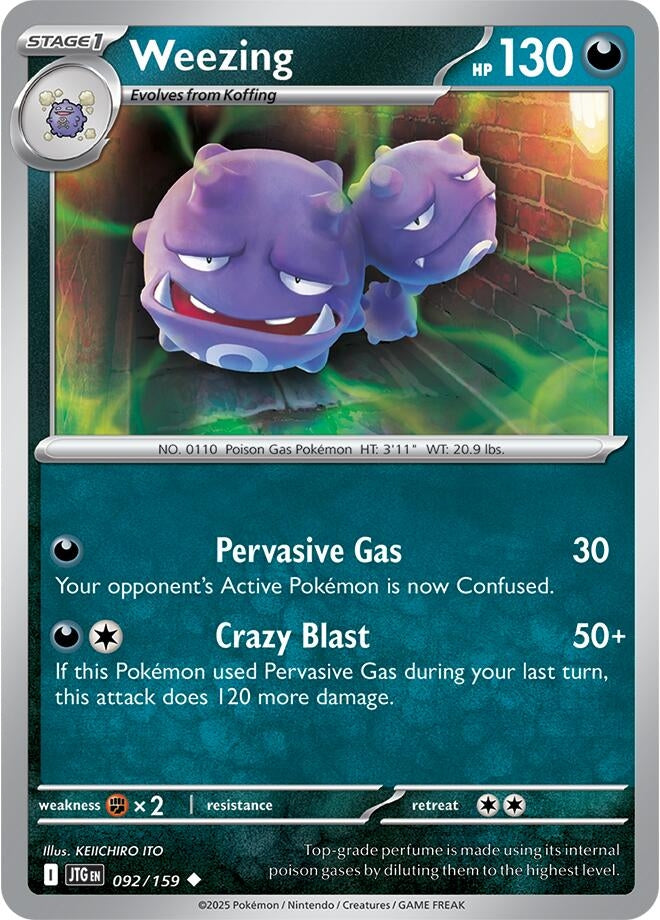 Weezing (092/159) (SV09: Journey Together)