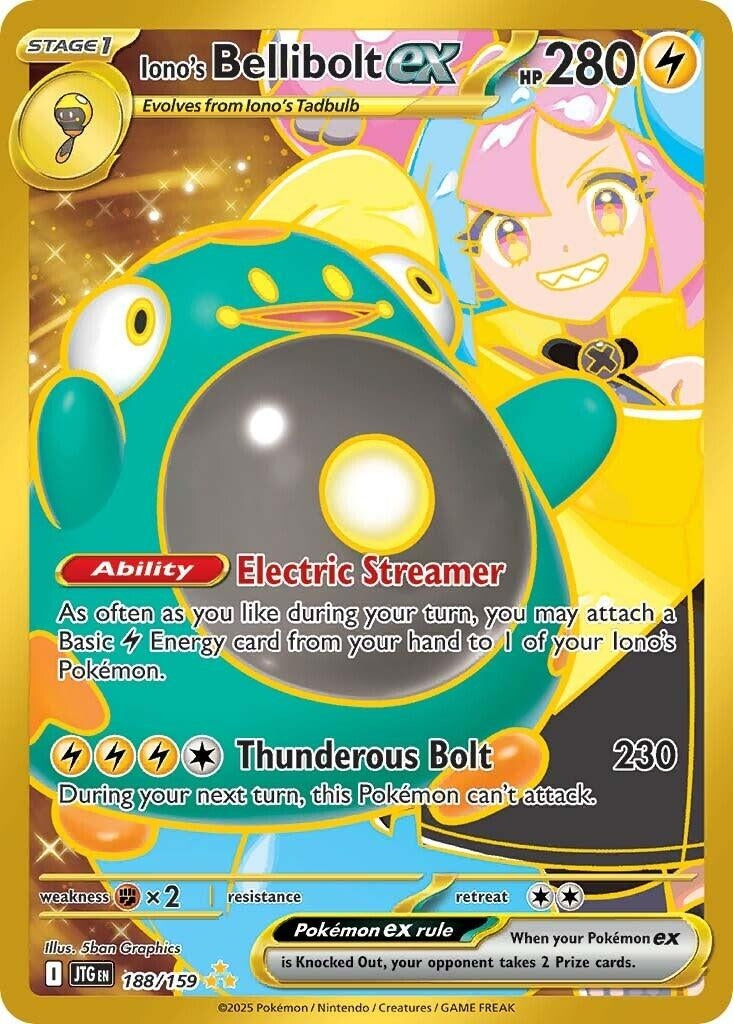 Image for Iono's Bellibolt ex (188/159) (SV09: Journey Together) - Pokemon
