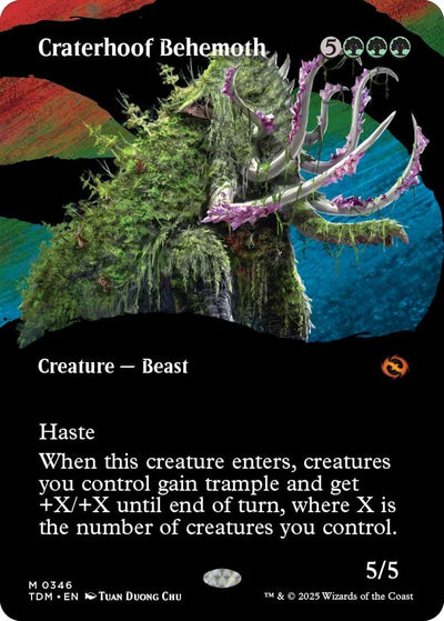 Craterhoof Behemoth (Borderless) (346) (Tarkir: Dragonstorm)