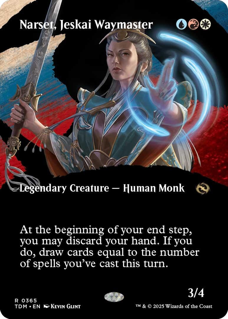 Narset, Jeskai Waymaster (Borderless) (365) (Tarkir: Dragonstorm) (TDM)