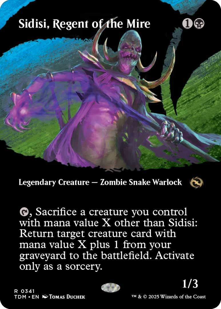 Sidisi, Regent of the Mire (Borderless) (341) (Tarkir: Dragonstorm) (TDM)