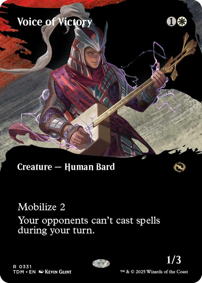 Voice of Victory (Borderless) (331) (Tarkir: Dragonstorm) (TDM)