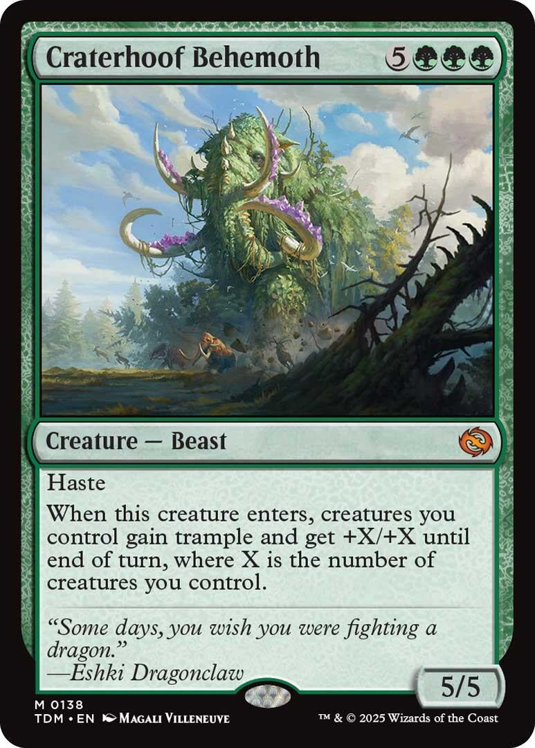Craterhoof Behemoth (138) (Tarkir: Dragonstorm) (TDM)