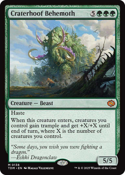 Craterhoof Behemoth (138) (Tarkir: Dragonstorm) (TDM)