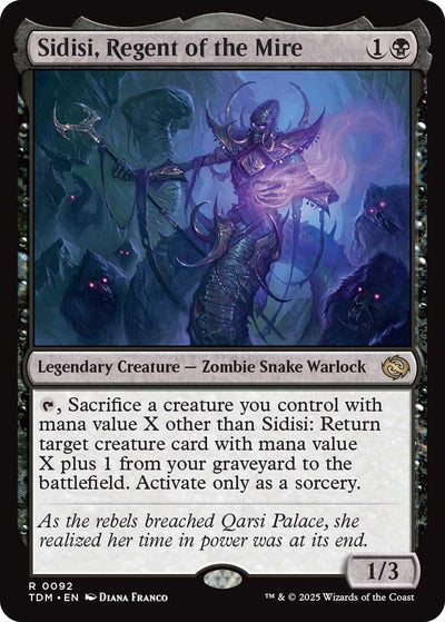 Sidisi, Regent of the Mire (92) (Tarkir: Dragonstorm) (TDM)