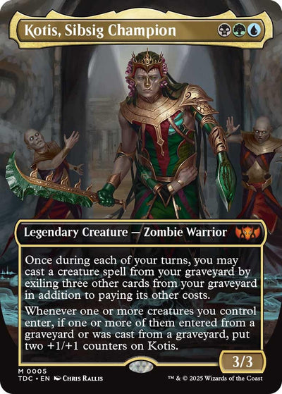 Kotis, Sibsig Champion (Borderless) (5) (Commander: Tarkir: Dragonstorm) (TDC)